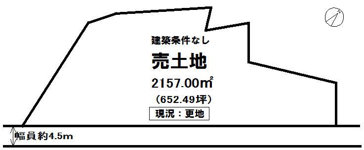 Compartment figure. Land price 39,200,000 yen, Land area 2157 sq m