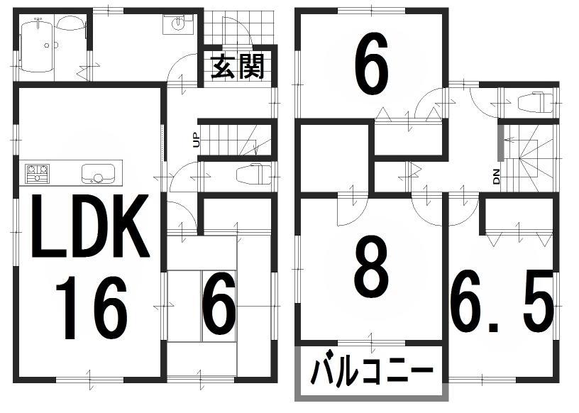 Floor plan. Price 26,980,000 yen, 4LDK, Land area 169.06 sq m , Building area 105.99 sq m