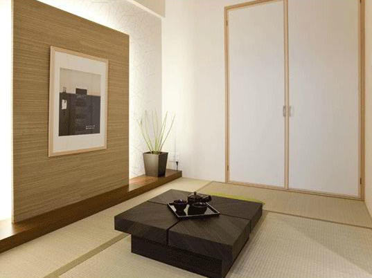 Interior.  [Japanese-style room] Tatami of scent sum modern impression of the Japanese-style (model room I type shooting)