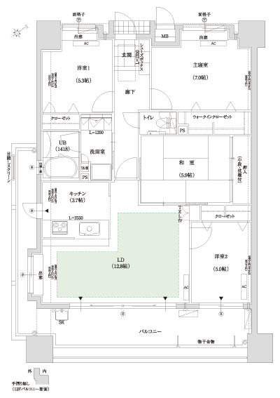 Floor: 4LDK, occupied area: 87.91 sq m, Price: 29,800,000 yen ~ 39,900,000 yen