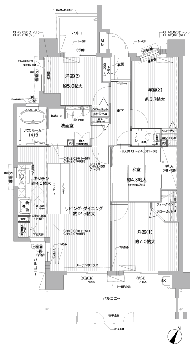 Floor: 4LDK, the area occupied: 85.3 sq m, Price: 38,100,000 yen ~ 41,100,000 yen