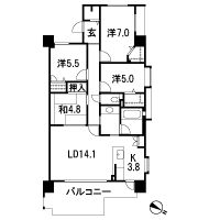 Floor: 4LDK, occupied area: 92.95 sq m, Price: 38.7 million yen