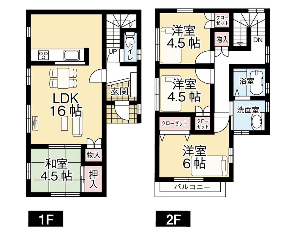 Building plan example Building price 11,411,800 yen, Building area 81.97 sq m