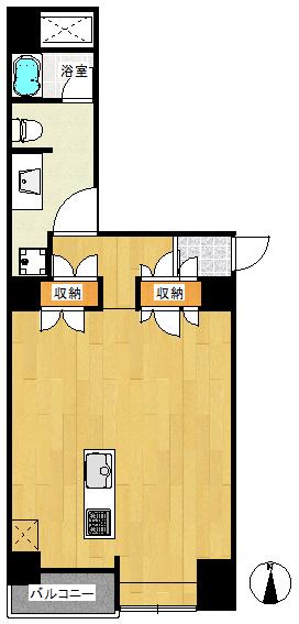 Floor plan. Price 19,800,000 yen, Occupied area 58.58 sq m , Balcony area 3.04 sq m spacious renovated studio!
