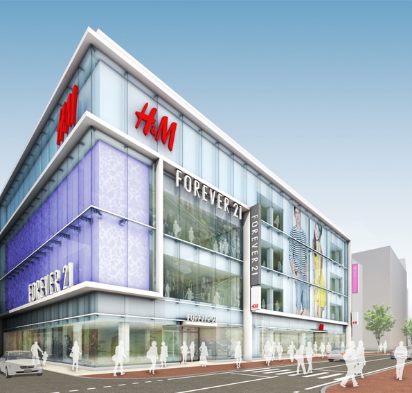 Shopping centre. H & M 679m to Tenjin (shopping center)