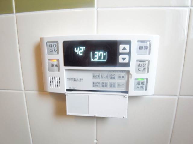 Bath. Hot water supply panel