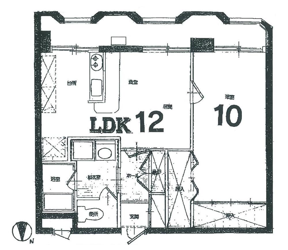 Floor plan. 1LDK, Price 9.8 million yen, Occupied area 50.22 sq m , Balcony area 9.85 sq m