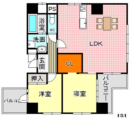 Floor plan. 2LDK, Price 15.8 million yen, Occupied area is 70.81 sq m All rooms renovated