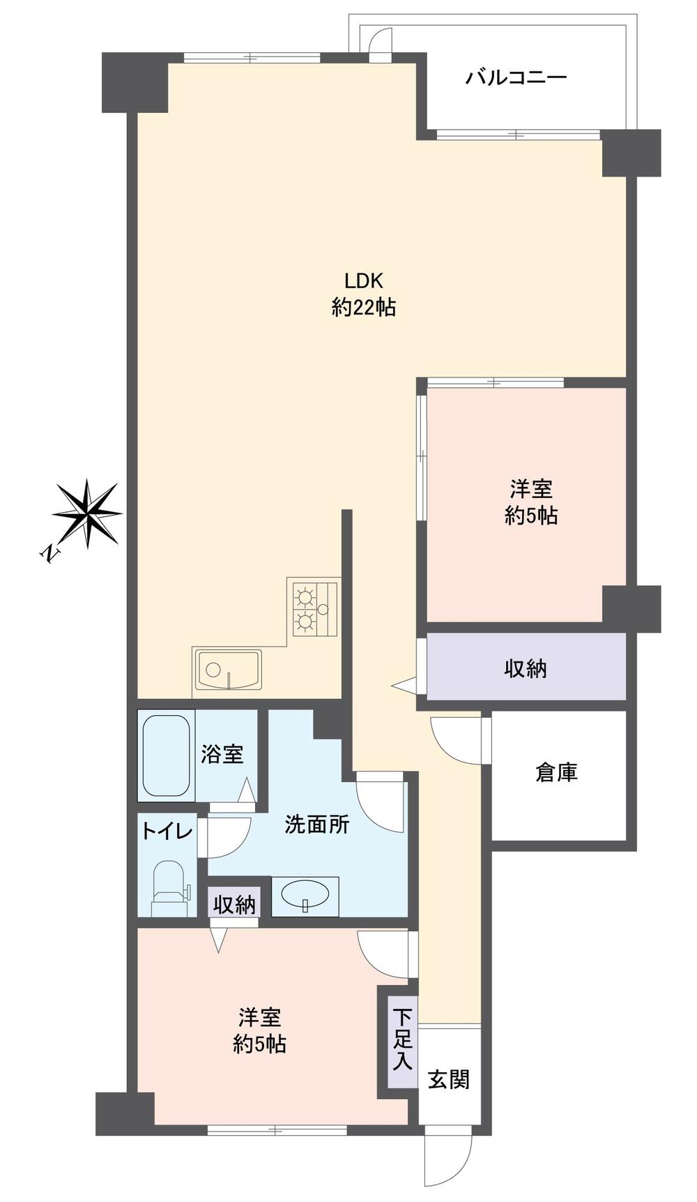 Floor plan. 2LDK + S (storeroom), Price 17.8 million yen, Occupied area 79.48 sq m , Balcony area 4.26 sq m