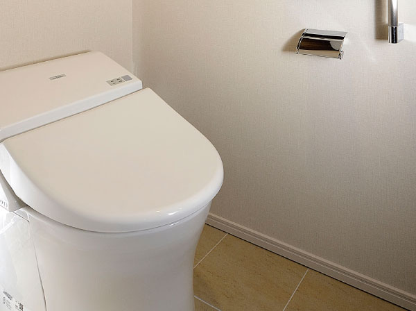 Toilet.  [Water-saving toilet] Super water-saving and power-saving, It has adopted a TOTO of water-saving toilet with excellent sterilization function.