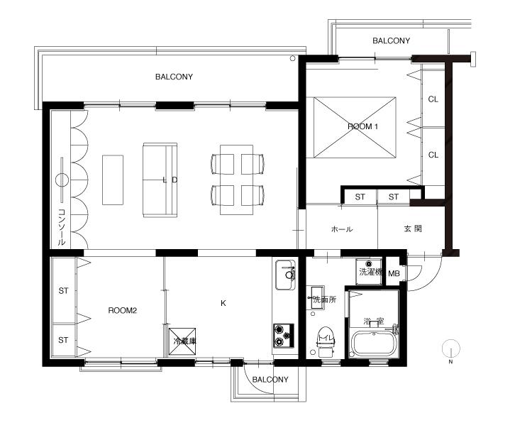Other. Is a floor plan of the draft when you 2LDK. (Renovation costs are not included in the sale price)