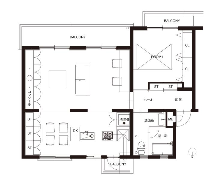 Other. Is a floor plan of the draft when you 1LDK. (Renovation costs are not included in the sale price)