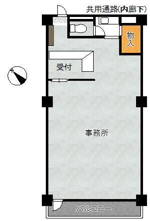Floor plan. Price 6.9 million yen, Occupied area 61.93 sq m , Balcony area 6.32 sq m footprint: 61.93 sq m  Studio office