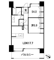 Floor: 1LDK + S, the occupied area: 63.55 sq m, Price: 24.7 million yen
