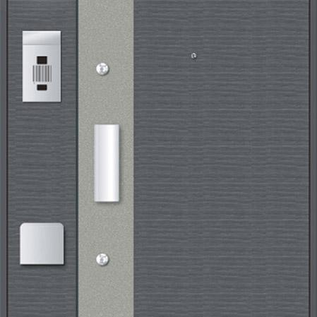 Security.  [Double Rock] Entrance door, Double lock type that ensures tightness of the two locations. Without the excessive force, It has adopted a door handle that can be opened and closed by simply pushing and pulling lightly. (Same specifications)