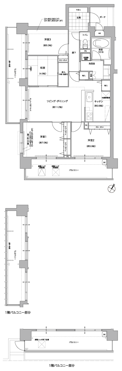 Floor: 4LDK, occupied area: 86.44 sq m, price: 37 million yen