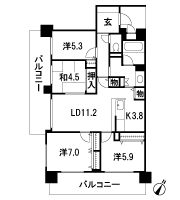 Floor: 4LDK, occupied area: 86.44 sq m, price: 37 million yen