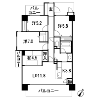 Floor: 4LDK, occupied area: 89.73 sq m, Price: 38,400,000 yen ~ 40,200,000 yen