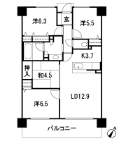 Floor: 4LDK, occupied area: 83.55 sq m, Price: 33.5 million yen