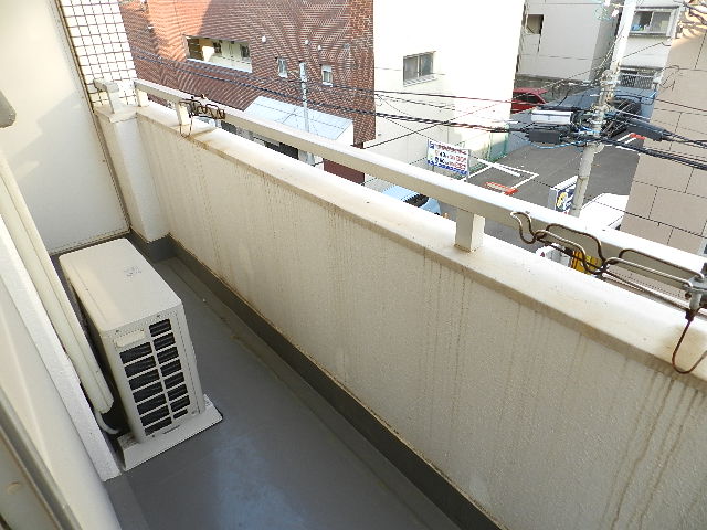 Balcony. It is bright in the south-facing.