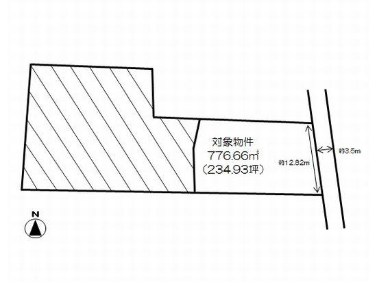 Compartment figure. Land price 33,800,000 yen, Land area 776.66 sq m