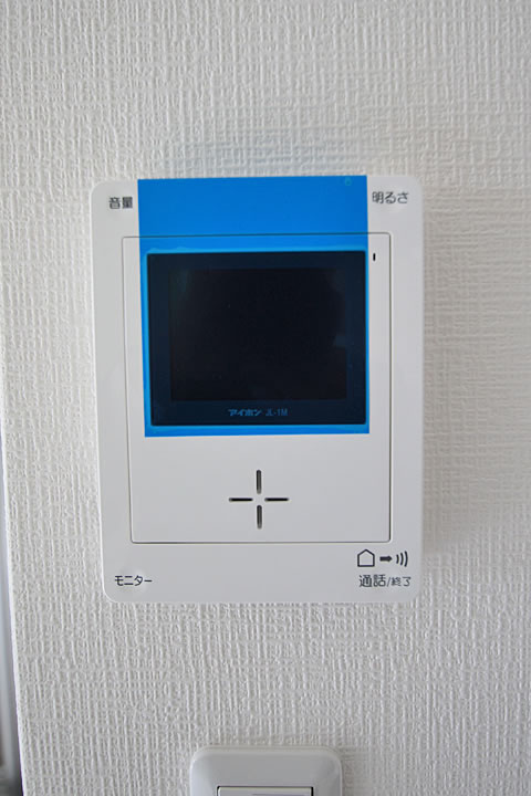 Security. TV monitor with intercom