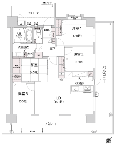 Floor: 4LDK, the area occupied: 90.5 sq m, price: 35 million yen ~ 36,600,000 yen