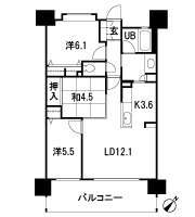Floor: 3LDK, occupied area: 69.73 sq m, Price: 25.5 million yen