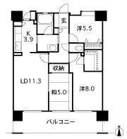 Floor: 3LDK, occupied area: 74.75 sq m, Price: 27.5 million yen ~ 30,600,000 yen
