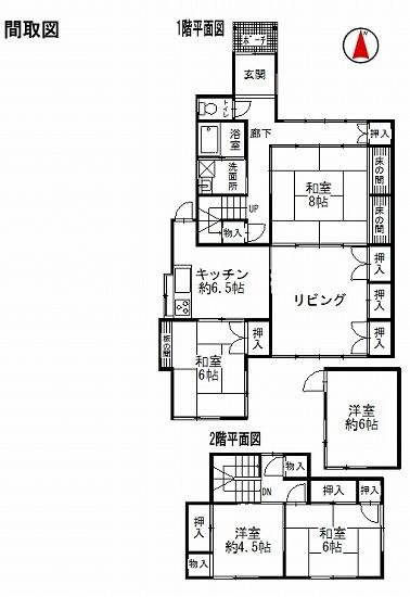 Floor plan. 22.5 million yen, 4LDK + S (storeroom), Land area 237.25 sq m , Building area 109.79 sq m