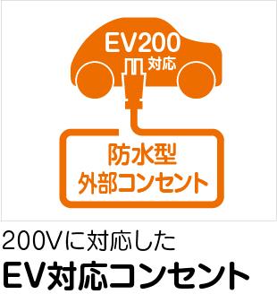 Other Equipment. One place of the external outlet installed in the outer wall, It can be changed in the future 200V (completion time of 100V). It is safe even if the Kaikaeru the private car, such as the electric car.