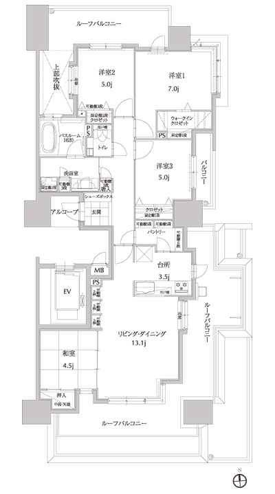 Floor: 4LDK, occupied area: 92.54 sq m, price: 35 million yen