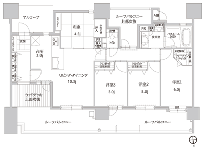 Floor: 4LDK, occupied area: 82.55 sq m, Price: 29.5 million yen