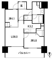 Floor: 2LDK, occupied area: 53.13 sq m, Price: 17,900,000 yen ~ 21.1 million yen