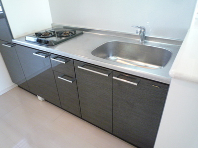 Living and room. System kitchen