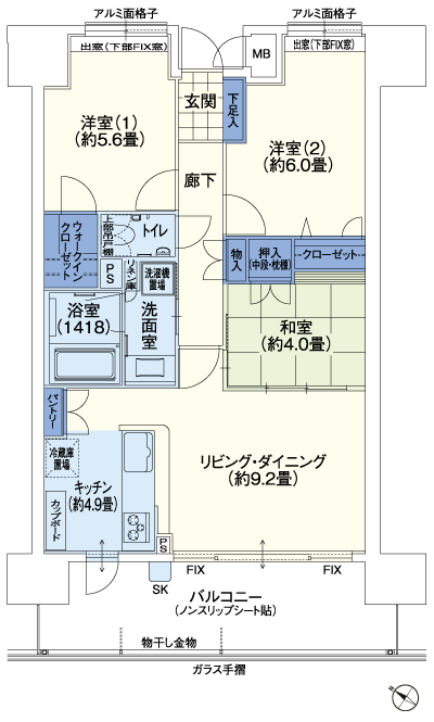Floor: 3LDK, occupied area: 67.42 sq m, Price: 22,300,000 yen ~ 22.6 million yen