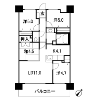 Floor: 4LDK, occupied area: 74.34 sq m, Price: 21,686,600 yen ~ 22,407,000 yen