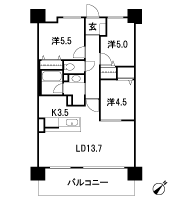 Floor: 3LDK, occupied area: 70.18 sq m, Price: 19,842,200 yen ~ 21,281,800 yen