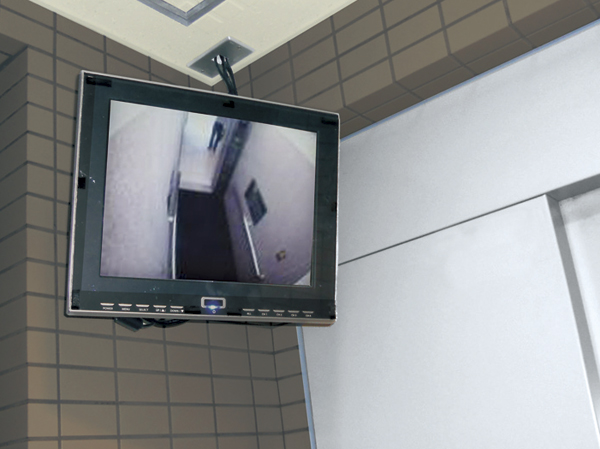 Security.  [Elevator Security Monitor] Install the monitor to display the image in the elevator in the entrance hall. You can check the status in the basket, Suppress crime and mischief (same specifications)