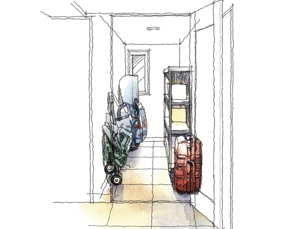 Other. Since the depth and plenty of large golf bag cleaner (A type entrance housed Rendering)