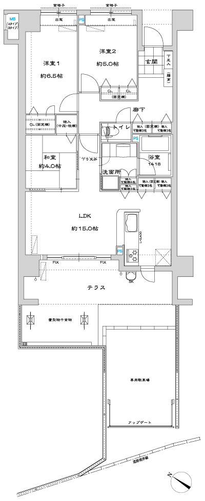 Floor: 3LDK, the area occupied: 72.2 sq m, Price: 20.6 million yen