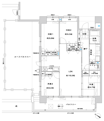 Floor: 4LDK, occupied area: 84.16 sq m, Price: 28.4 million yen