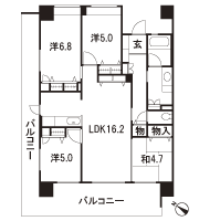 Floor: 4LDK, occupied area: 84.16 sq m, Price: 28.2 million yen