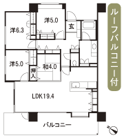 Floor: 4LDK, occupied area: 91.91 sq m, Price: 30.5 million yen
