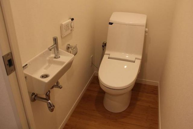 Other room space. Shower toilet hand washing is also attached in a different