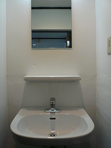 Washroom. Simple washbasin.