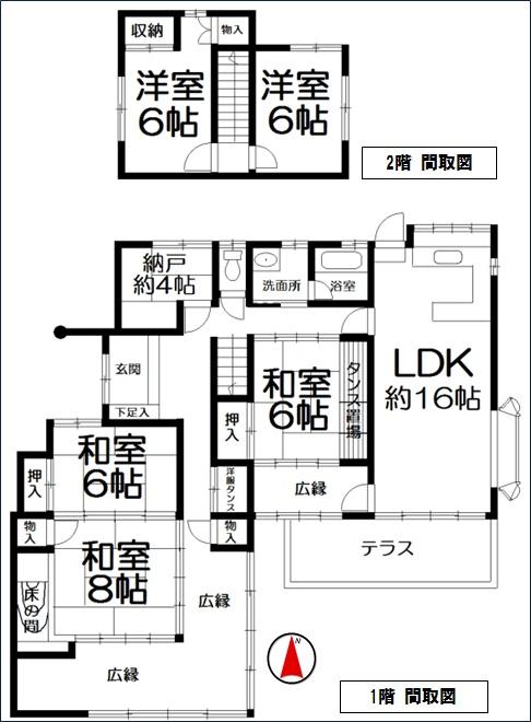 Floor plan. 23 million yen, 5LDK + S (storeroom), Land area 324 sq m , Building area 153.86 sq m
