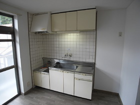 Kitchen. There in the window, Ventilation is also easy to kitchen. 