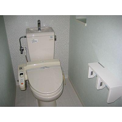 Toilet. Warm water washing toilet seat!