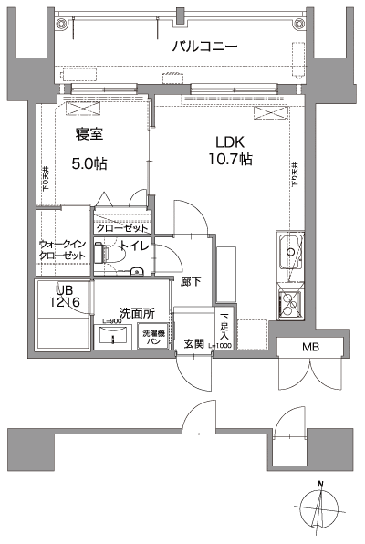 Floor: 1LDK, occupied area: 41.64 sq m, Price: 2010 yen ~ 23,100,000 yen